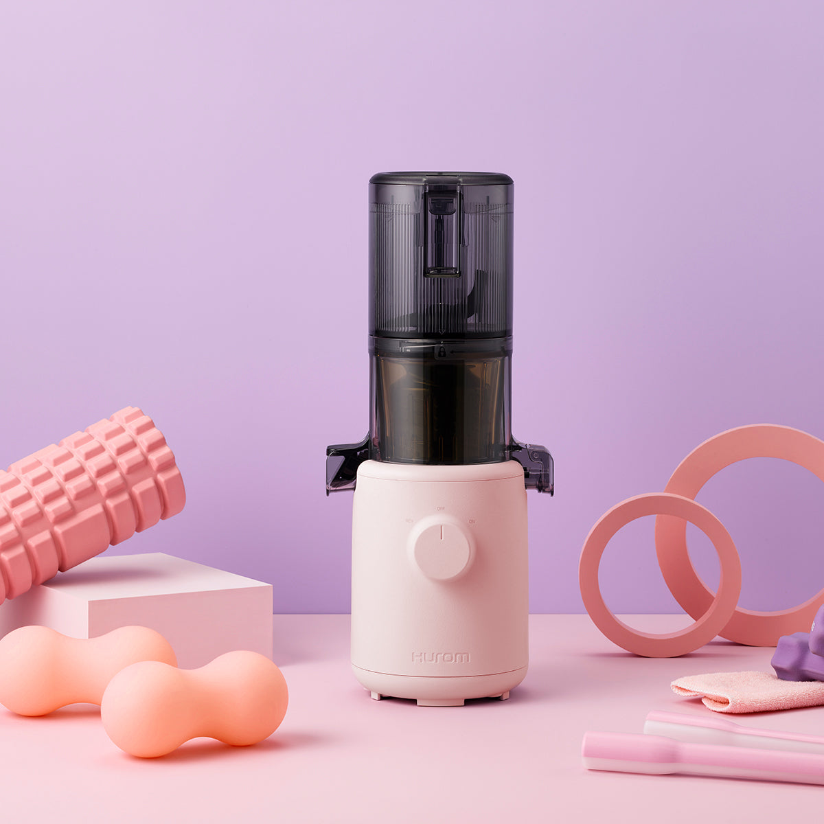 大幅値下げ ヒューロム スロージューサー H310Aコールドプレス サクラピンク ヒューロム コールドプレスジューサー H310A （サクラピンク